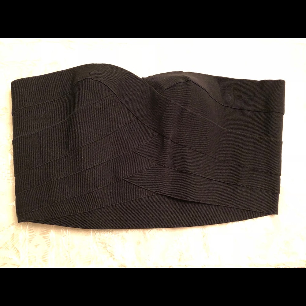 Black bandeau top